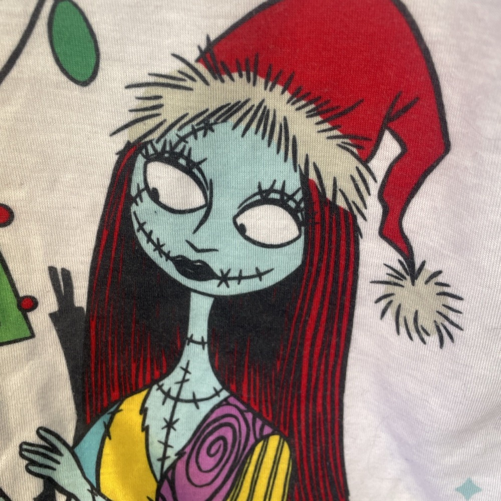 Disney Nightmare Before Christmas Womens Pajama Top Jack Skeleton Size LT - Picture 6 of 7
